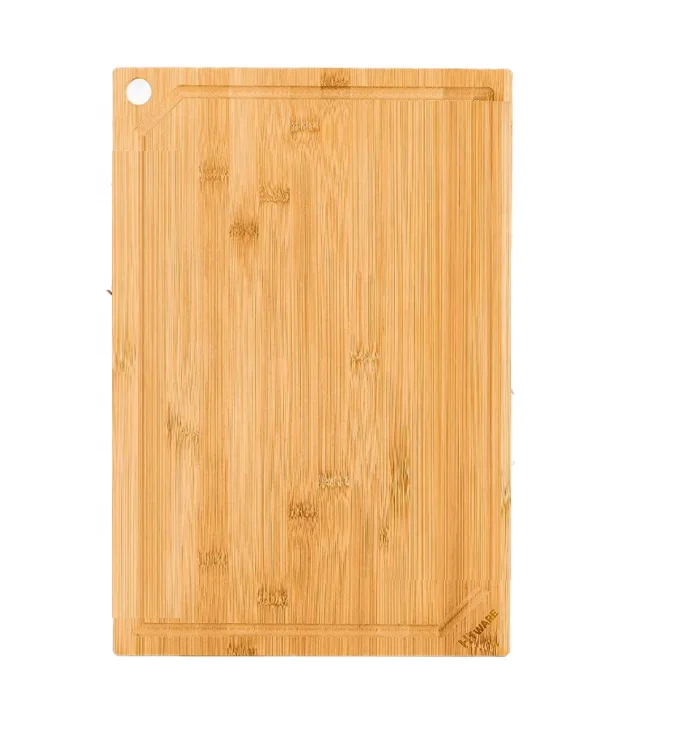Super large bamboo cutting board heavy wooden cutting board with juice tank 100% organic bamboo pre-oil