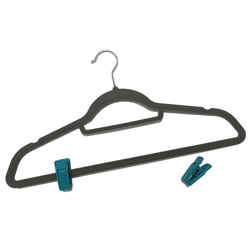 2024 Plastic Hanger Clips 20 Pack Slim-line Clothes Strong Clothes PP Finger Plastic Clip