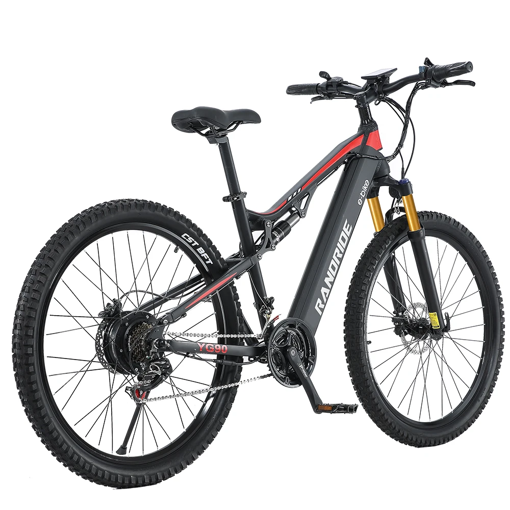 Factory Direct YG90J 1000W Electric Bicycle Hydraulic Front Fork E-Bike Electric Mountain Bike 27.5Inch Tires