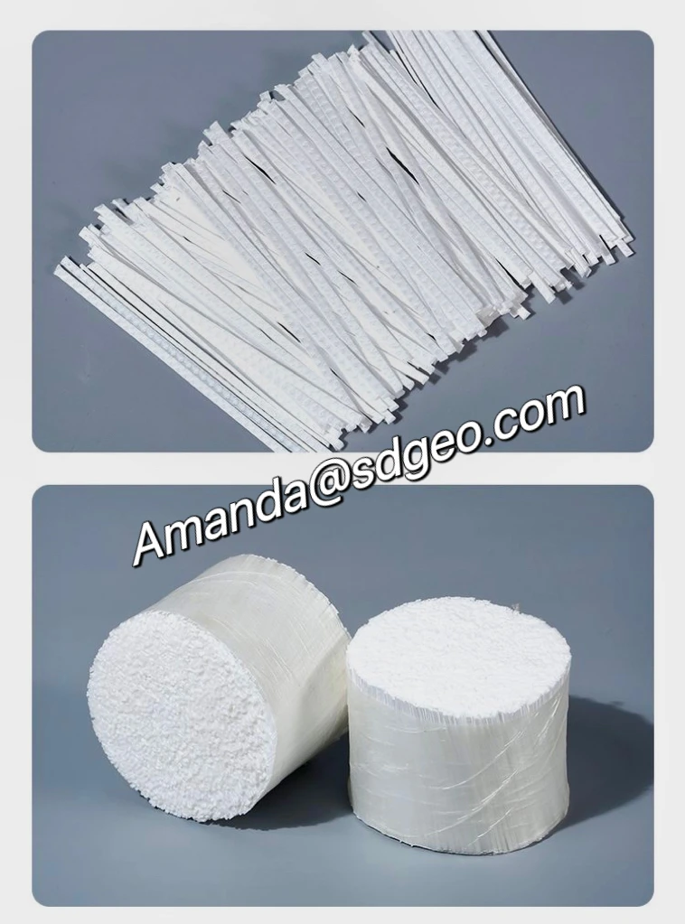 Water-Soluble Film Wrapped PP Synthetic Macro 48mm Polypropylene Fiber for Engineering