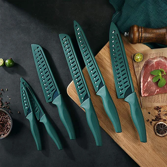 Kitchen Handmade Knife Home Use Chef Set Cake Fancy Set Cheap Good Quality 6pcs Colorful Wholesale Knives