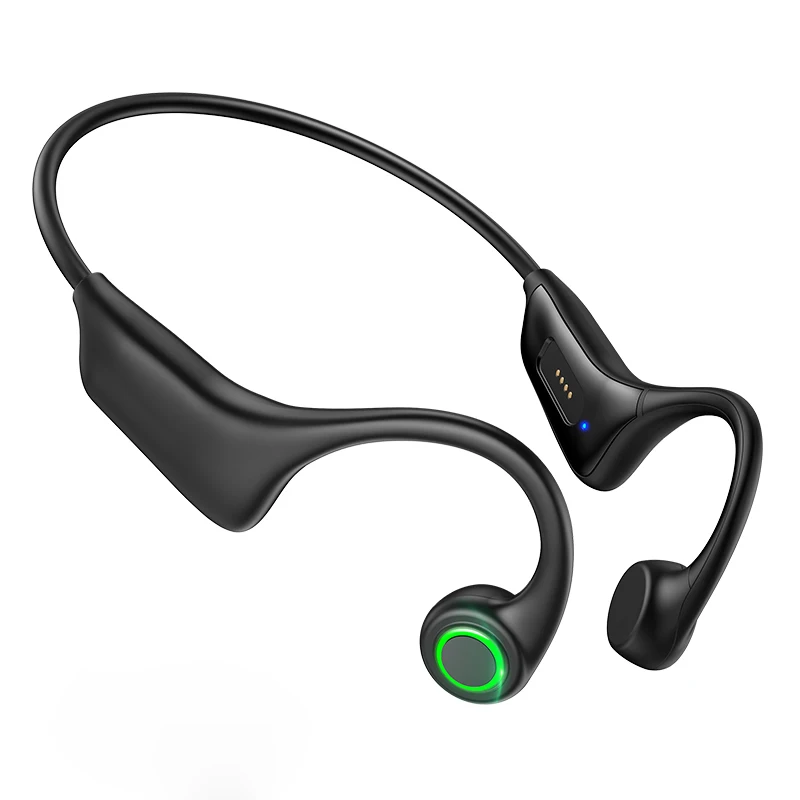 Amazons Best Sellers IPX7 Waterproof H16 Bluetooth Bone Conduction Headphones Brearhing Light Headset Open Ear Running Earphone