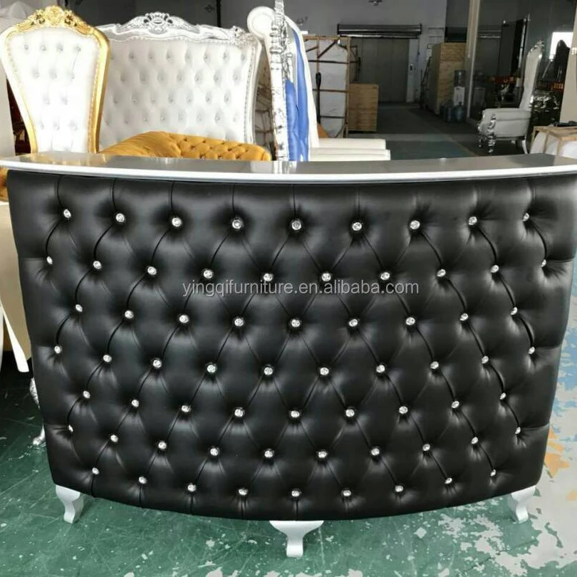 Beauty Salon Pedicure Black Reception Desk
