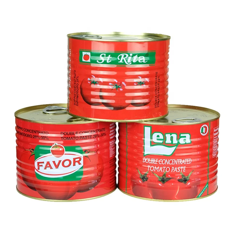 South Africa imported tomato paste Double Concentrated Brix 28-30 canned 2.2kg Tomate Paste