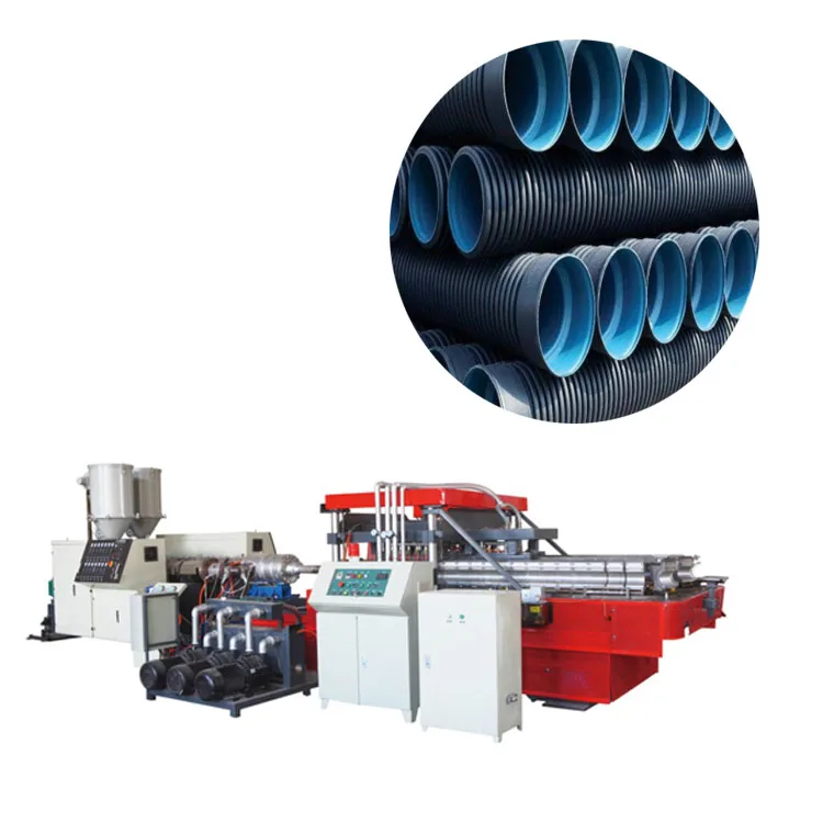 Electric high speed plastic corrugated pipe double wall extrusion machine