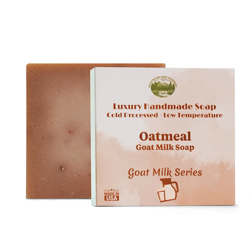 Fresh Natural Ingredients Goat Milk Soap - Oatmeal Goat Milk Bar Goat Milk Handmade Organic Soap Bar Handmade Soap Sheets