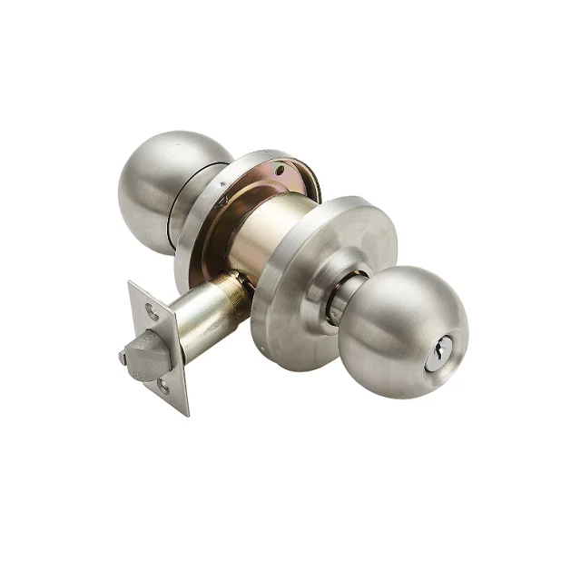 Commercial Cylinder locks with door knobs with keys for apartment/passage/dummy/flat wooden door