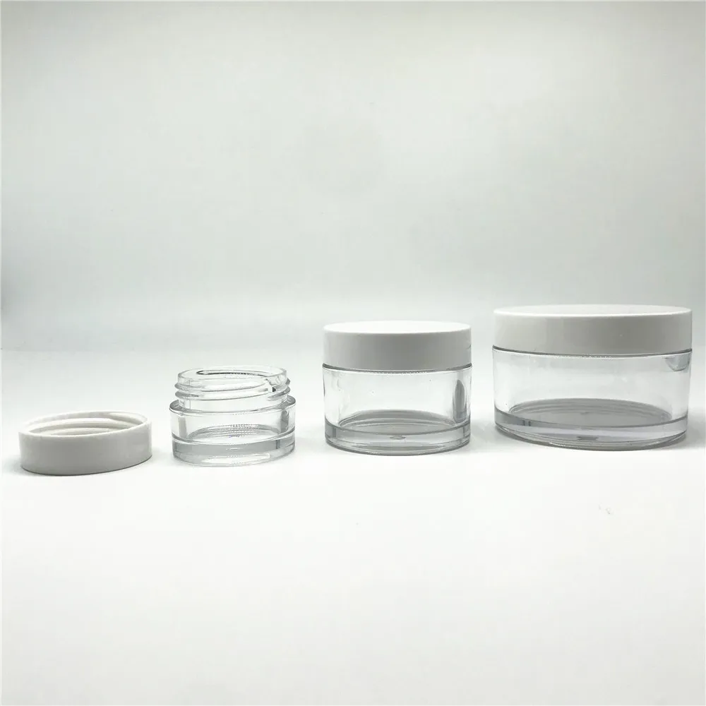 
Cosmetic good quality plastic acrylic round clear jar 