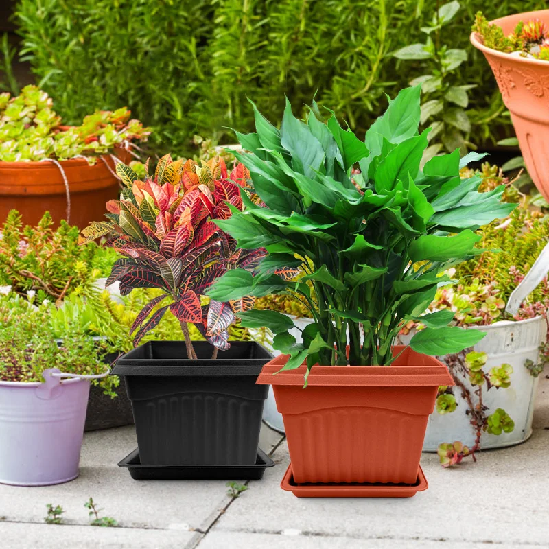 Wholesale Cheap Plastic Square Saucers Indoor Clay Terracotta Flower Pots And Planters Plant Saucer Tray plate