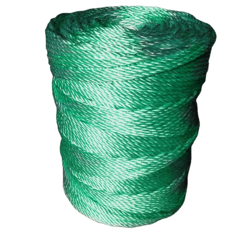1-3mm PP split film packing baler twine spool agricultural baling twine twisted agriculture raffia baler twine