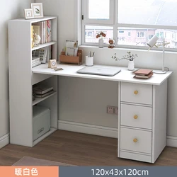 Home office Computer Table Design Home With drawers and bookshelf writing computer desk Study Work Desk Storage Shelf Computer T