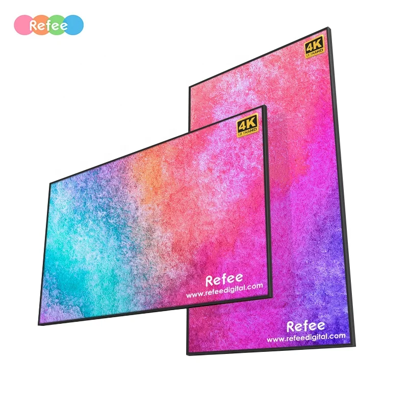 Лидер продаж 32/43/55 дюймовый QLED ЖК-дисплей для рекламы дизайнерские экраны цифровые вывески и дисплеи
