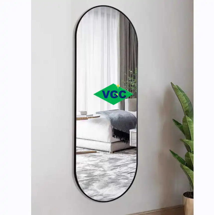 VGC Factory Good Price Black Round Metal Framed Wall Mirror Decorative Gold Framed Round Wall Mounted Mirror Size:50CM 60CM 80CM