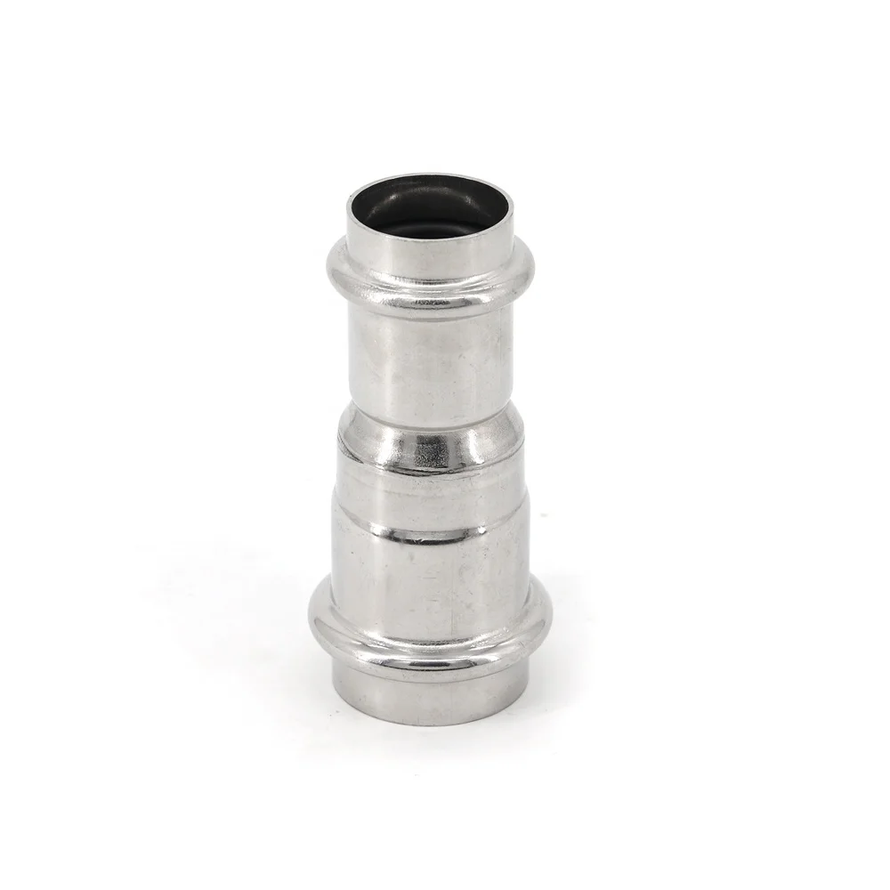 China high end M type V profile press fittings 304 316L Stainless steel Reducer