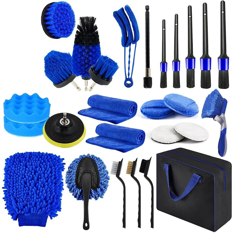 Hot Selling Car Wheel Hub Brush Car Cleaning Brush Polishing And Waxing Detail Brush