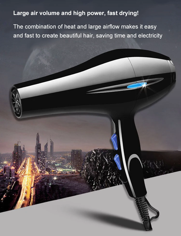 Горячая Распродажа профессиональный электрический фен для волос с двигателем переменного тока 220 В высокая скорость мощность 1000 Вт набор