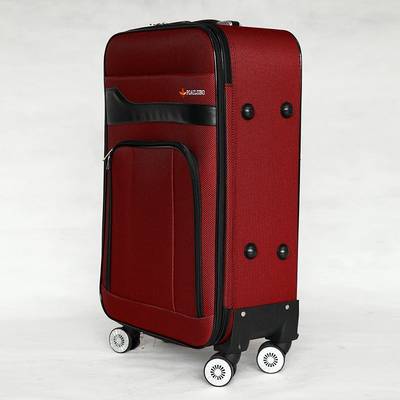 
20 Inch Wine Color External Trolley Case Cheap Suitcase 