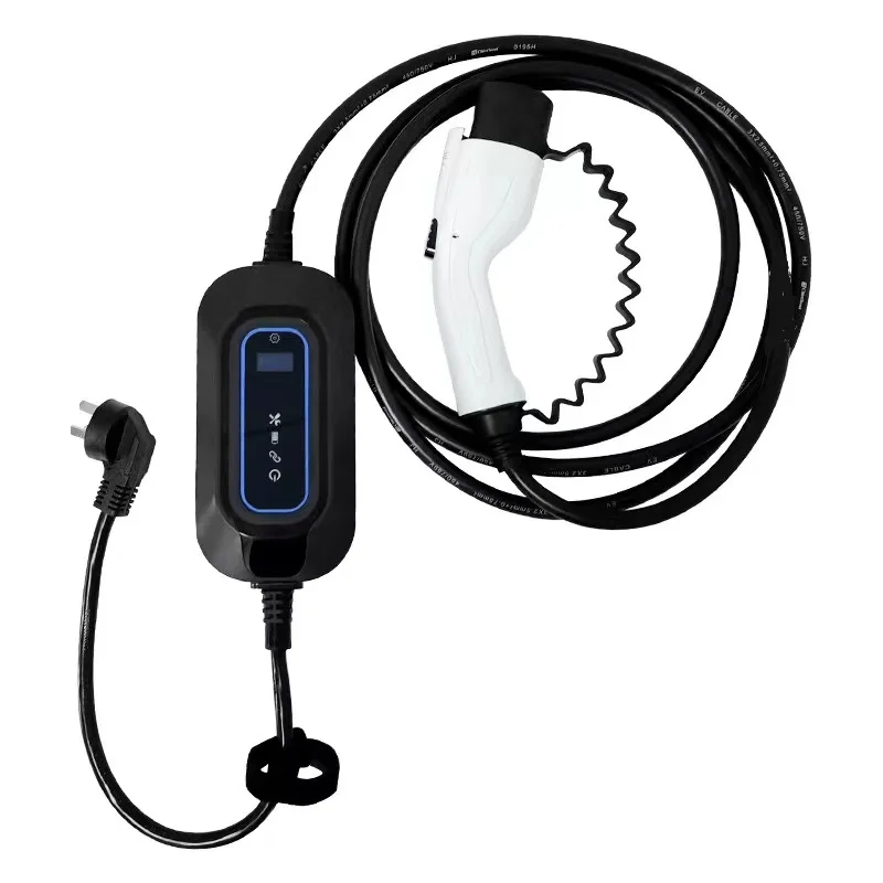 Current Adjustable GBT Electric Vehicle Level 2 Portable Charger 16A 3.5KW EV 220Vac 32A type 2 car EV Charging Box