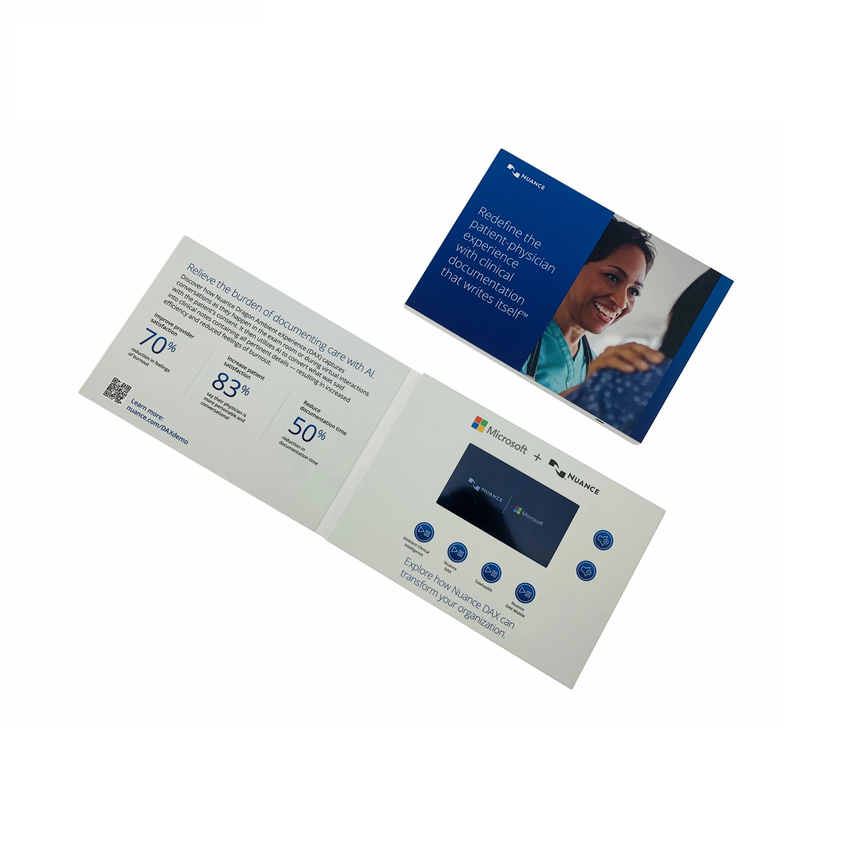 Promotional 4.3 Inch LCD invitation card grand opening video  Advertising Book Gift Cards for Marketing Greeting Card Type