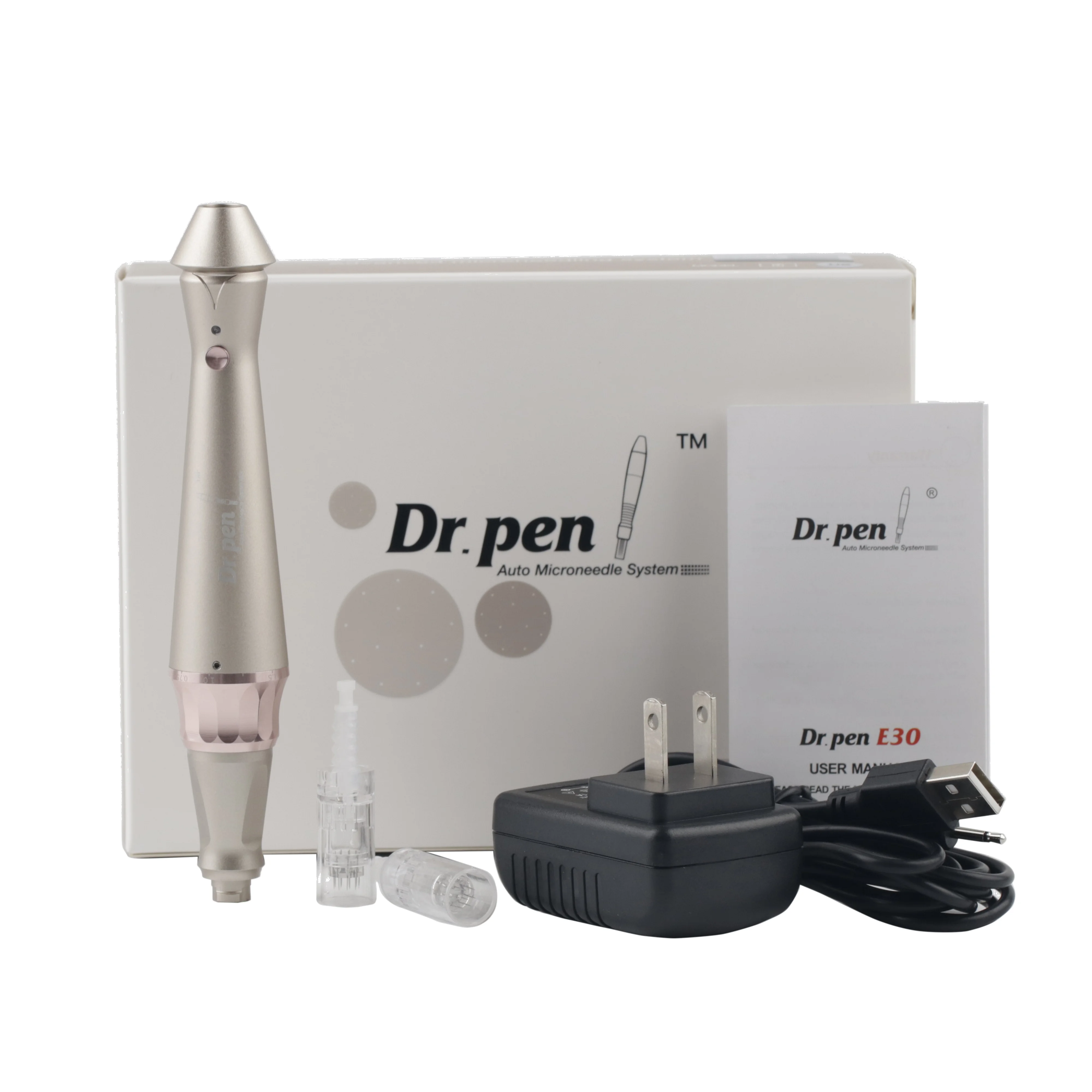 new powfule wireless E30 5 levels speed microneedle system ultima pen korea derma pen microneedling nano needle dr.pen