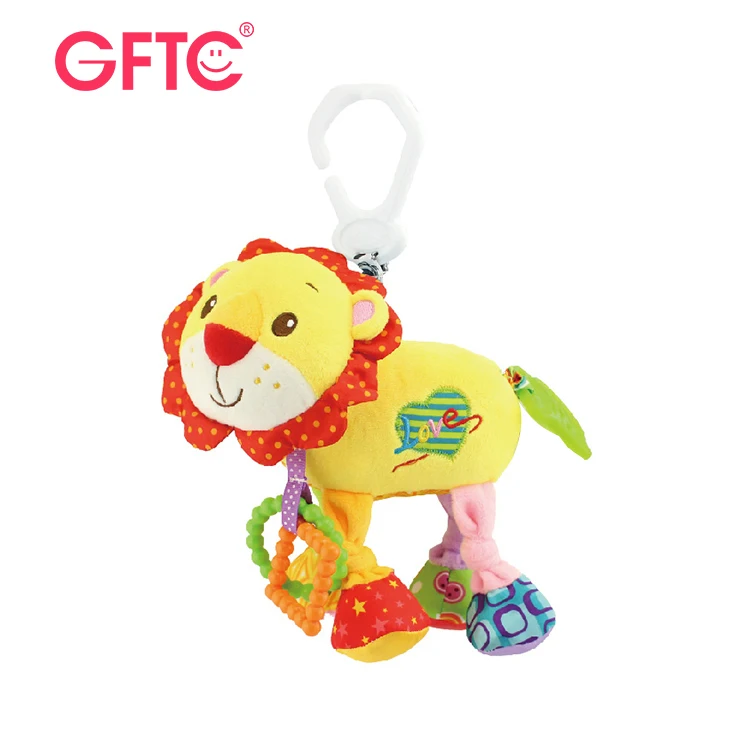 Well Designed Colorful Infant Pull String Hanging Rattle Baby Crib Plush Animal Bed Toys