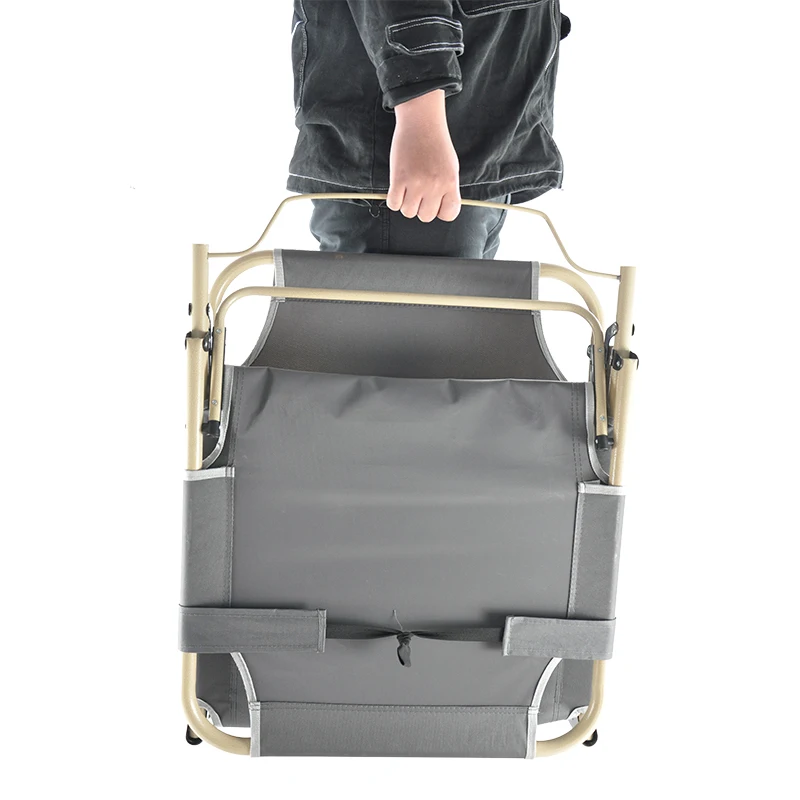 Outdoor Wholesale Portable Camping Folding Bed Adjustable Folding Beach Lounge Bed