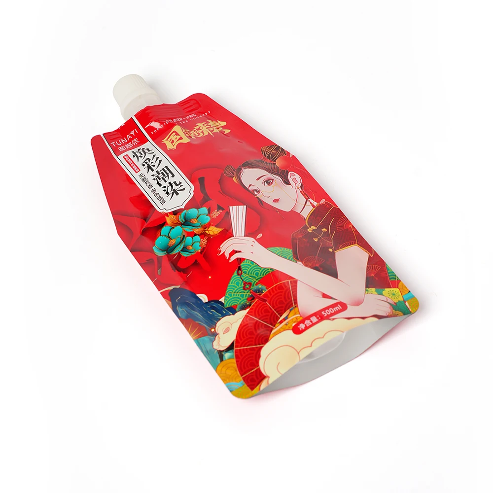 Explosive New Products Personalized Stand Up Pouch Bags Custom Printed Plastic Mylar Bags With Spout On Sale