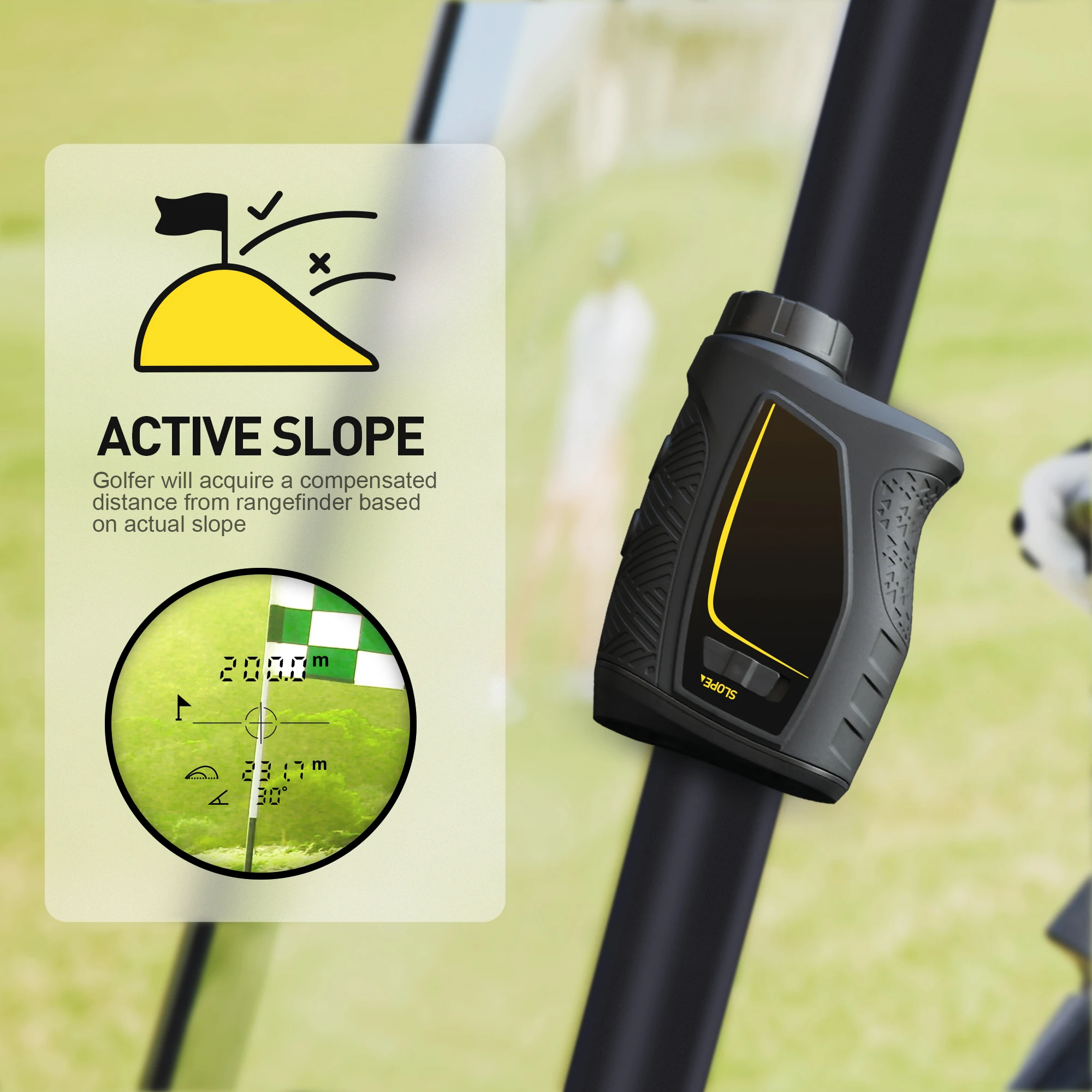 Bosean Вибрационный дальномер для гольфа 600 м охотничий профессиональный ручной цифровой