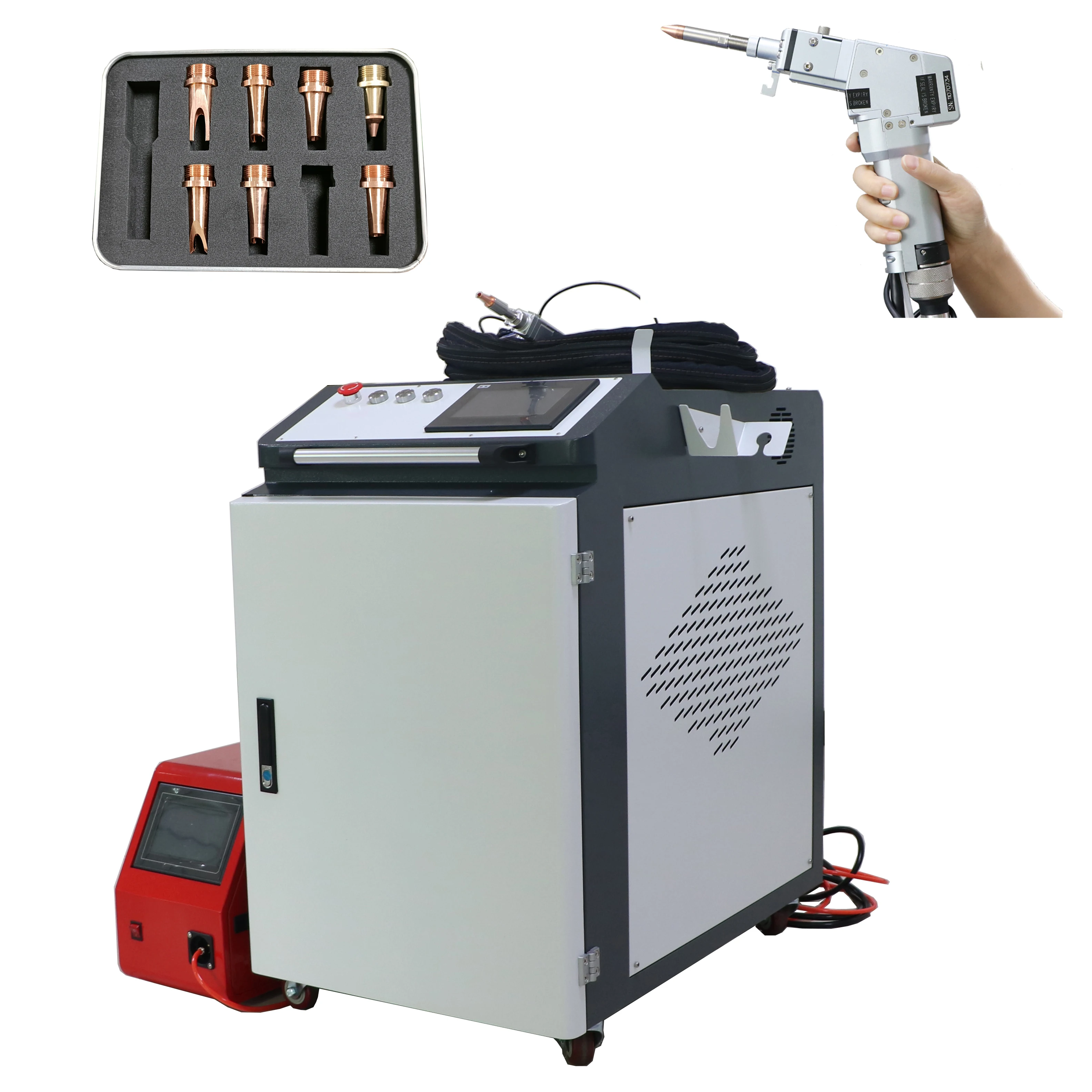 3 in 1 Handheld fiber laser welding machine 1000w 1500w 2000w with RAYCUS wobble LAZER welding head and auto wire feeder