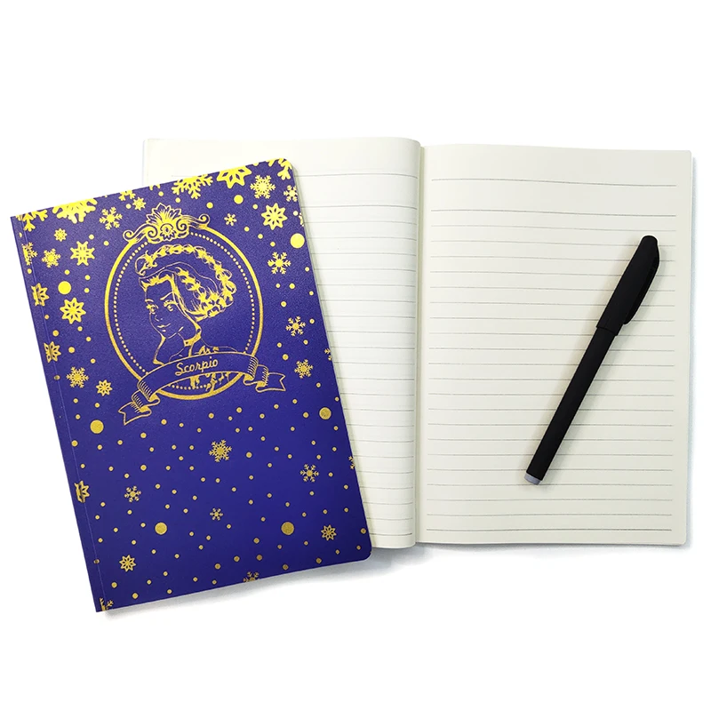 
12 designs constellation full hot stamping PP notebook hot sales High Quality notebooks with Best Price 