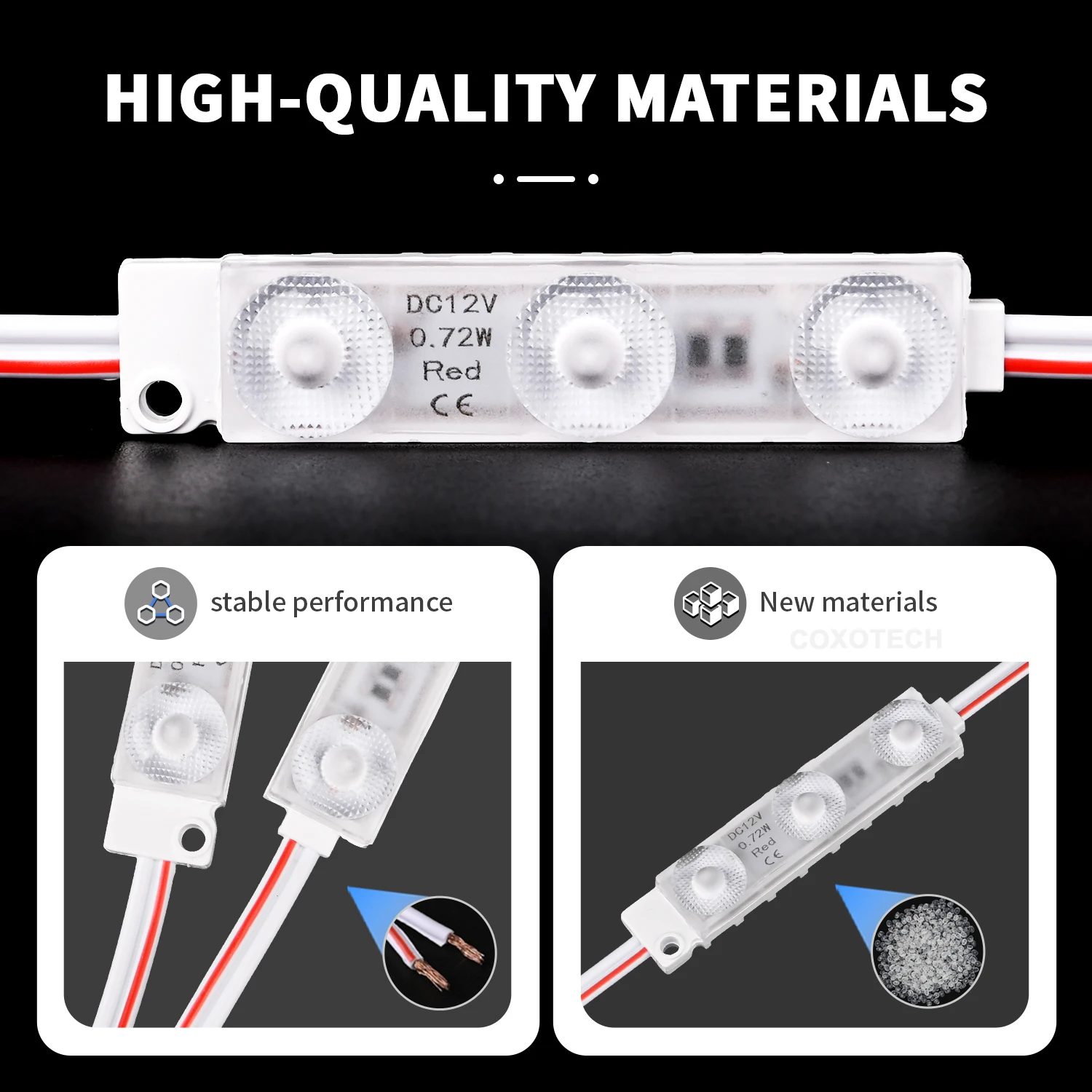 COXO 3 led modules for signs smd light 24v p50 rgb p5 p4 p3 p10 220v 110v indoor outdoor 12v led modules