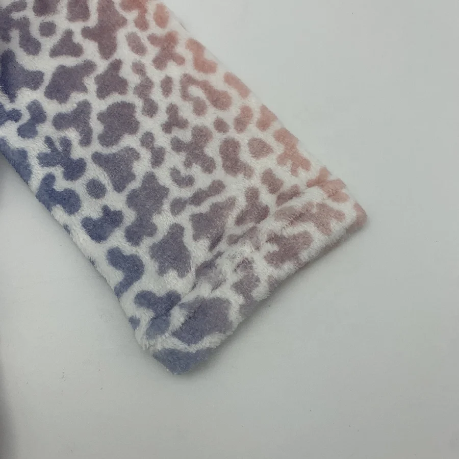 Super Soft Plush Baby Girls Bathrobe Set with Shoes OEM Service Zipper Closure Size 2T for Autumn Seasons Cotton Fabric