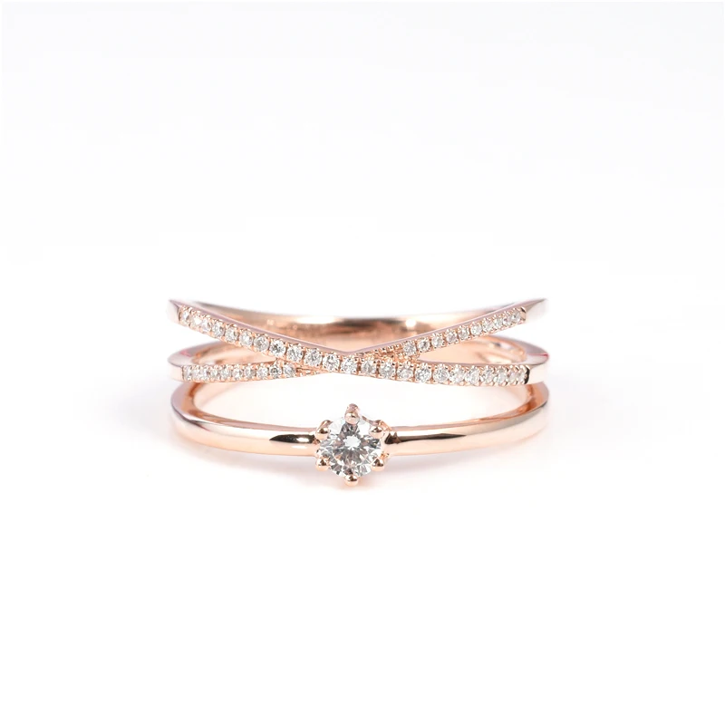 Модный хорошего качества по низкой цене золотые ювелирные изделия из золота 18 карат кольцо с бриллиантом