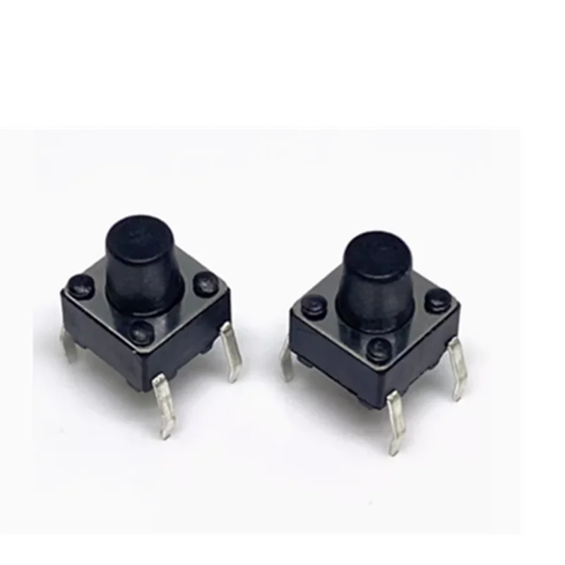 Light touch switch, straight insertion, vertical 4-pin micro action button 6 * 6 * 4.3/4.5/5/6/7/7.3/8/9/19/30MM