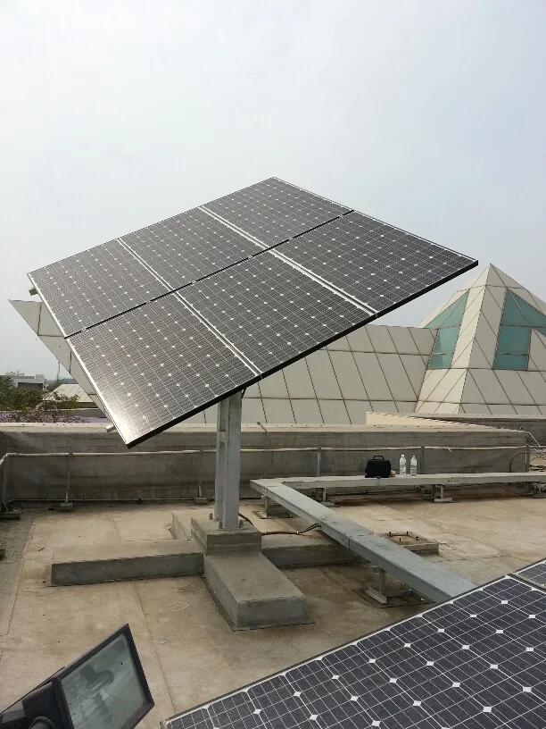 Dual Axis Solar Tracking System with easy installation for Improving Power Generation