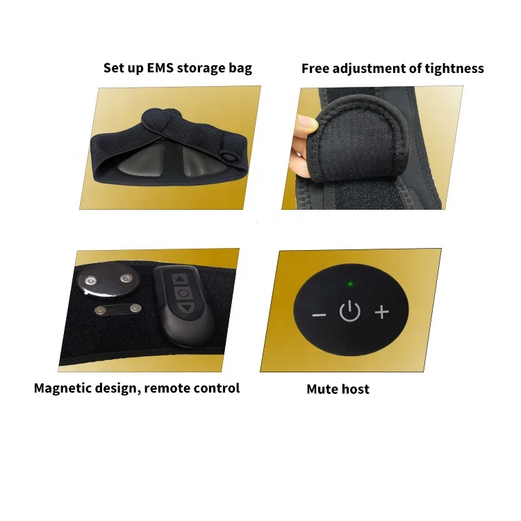 Wholesale Newest EMS Electric Muscle Stimulation Machine Unit Vibrating Electric Slimming Waist Massage Belt For Man And Woman.
