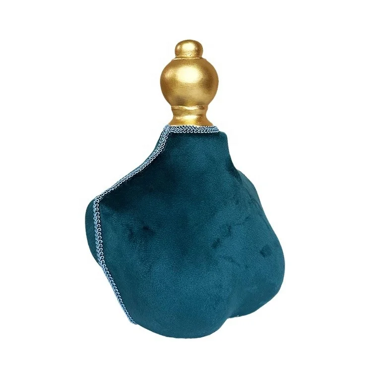 Hot Selling Multifunctional Jewelry Stand Double-sided Peacock Blue Jewelry Display Stand Jewelry Display Neck