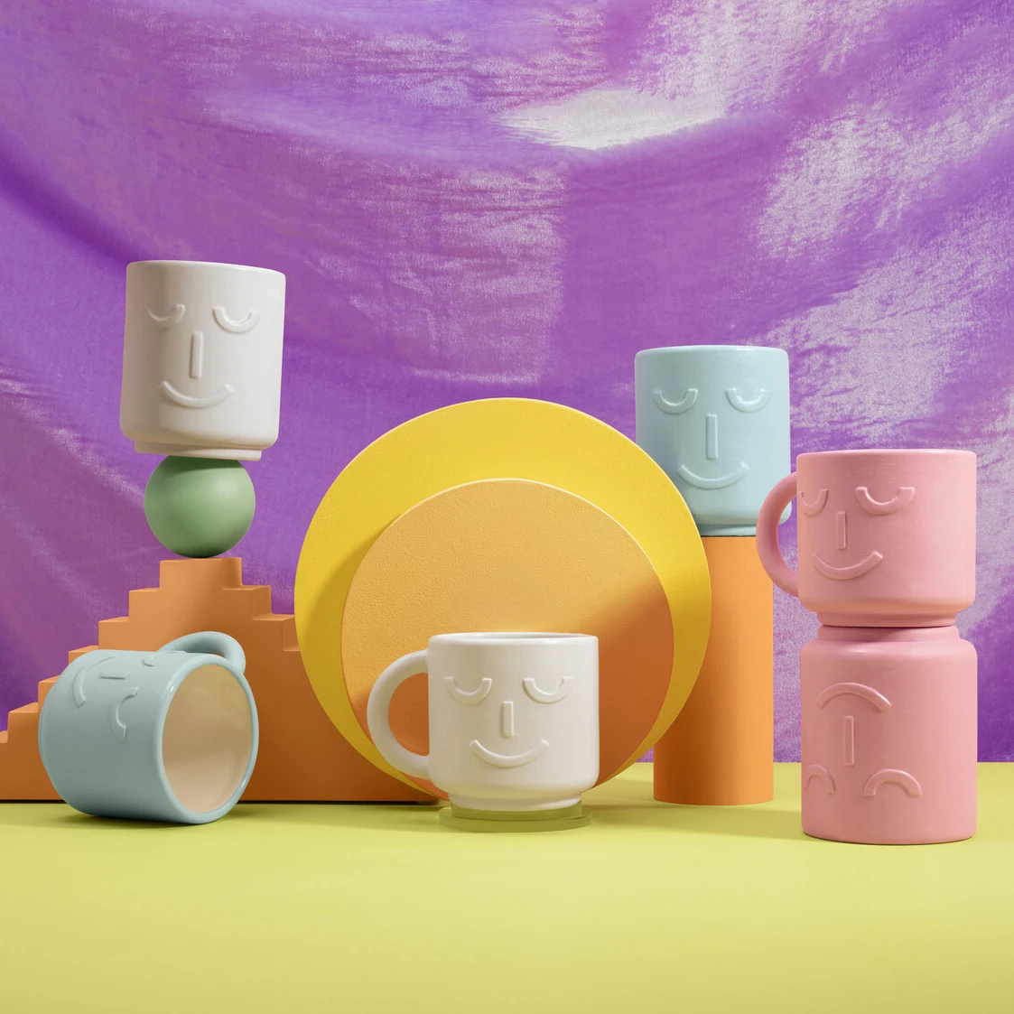 Wholesale modern home drinkware embossed mugs custom color porcelain ceramic milk coffee mugs