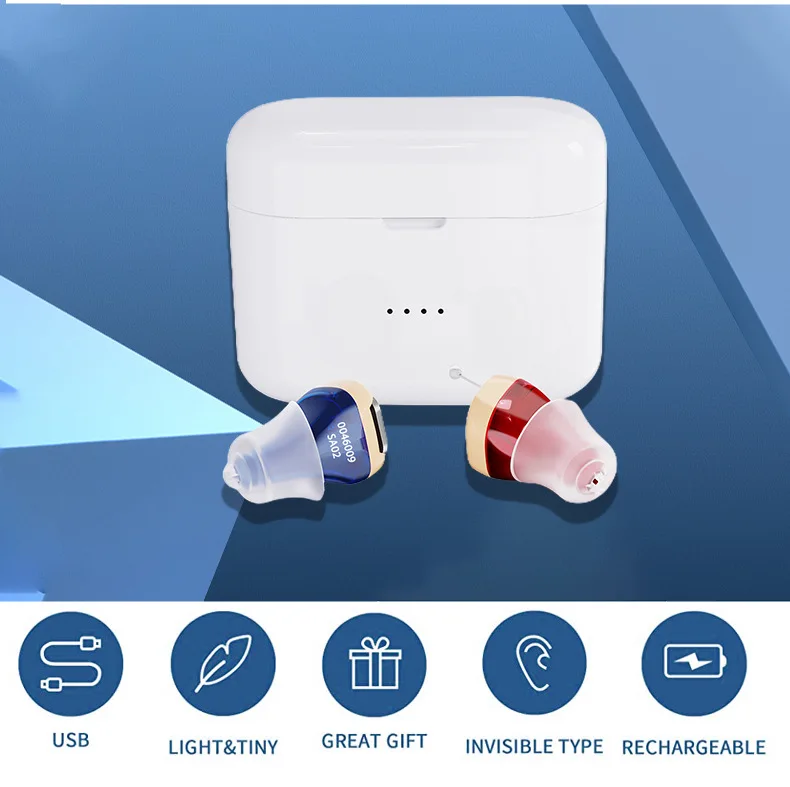 SR02 Magnetic Charging Sound Amplifier Ear Hearing Products Hearing Aids Rechargeable for Seniors