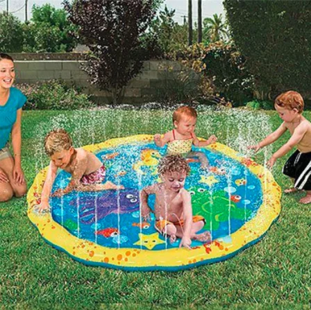 100 см ПВХ детские брызги воды развлекательные спринклеры для воды коврик для водяных брызг