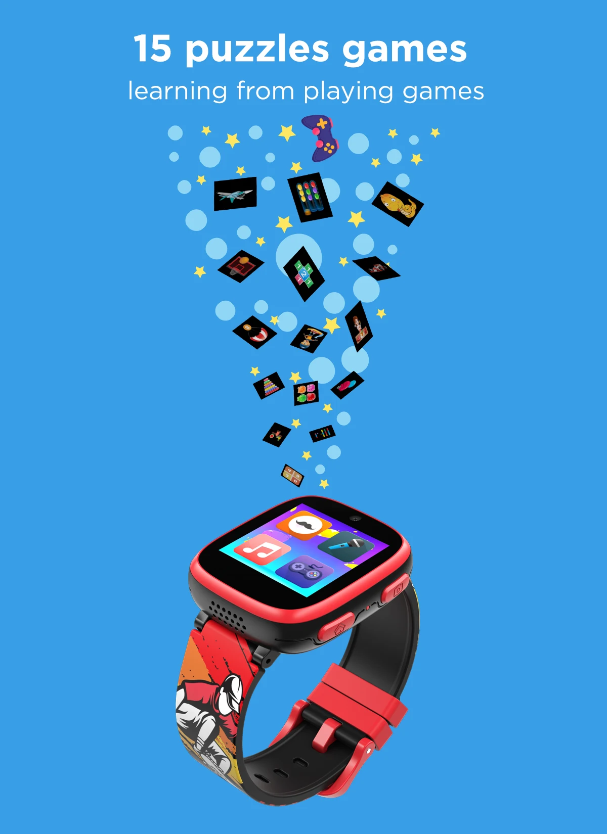 Panic Buying XA18 kid smart watches fashion dualcamera girls and boy smart watch 2022 for girls boy low prices