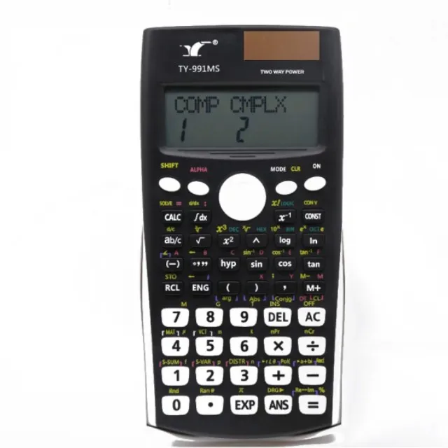 Portable scientific calculator 991MS 12 digits school engineering students battery solar sea freight cost calculator