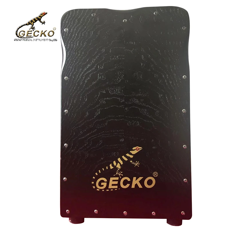 GECKO CL99 Cajon Box Drum High End Latin Handmade Percussion Instrument Ash Maple Cajon Drum with Adjustable Snare String