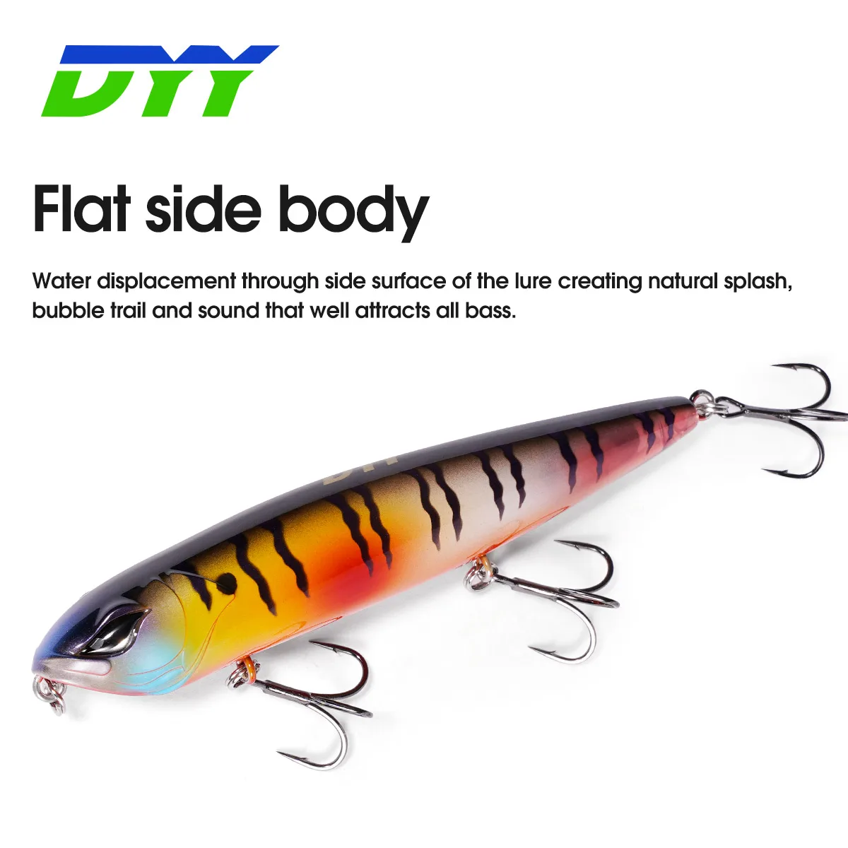 Custom 110mm 21g Freshwater Bass Fishing Stickbait Top Water Pencil Floating lure