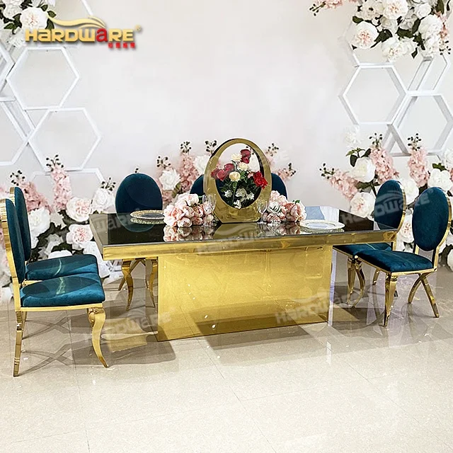 Модная Банкетная мебель для праздника, свадебные столы, стекло для продажи