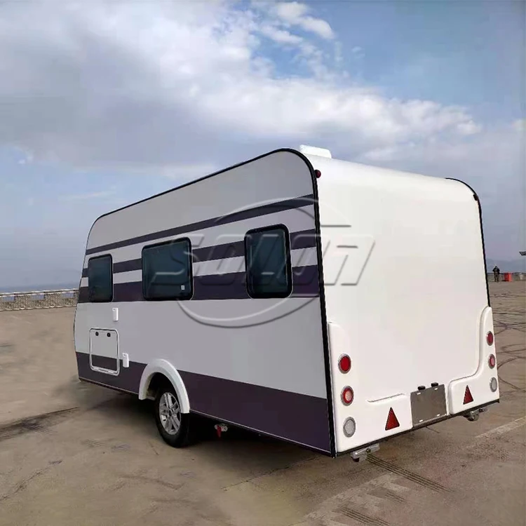 Mini Travel Caravan RV Travel Trailer With Kitchen Trailer Camping