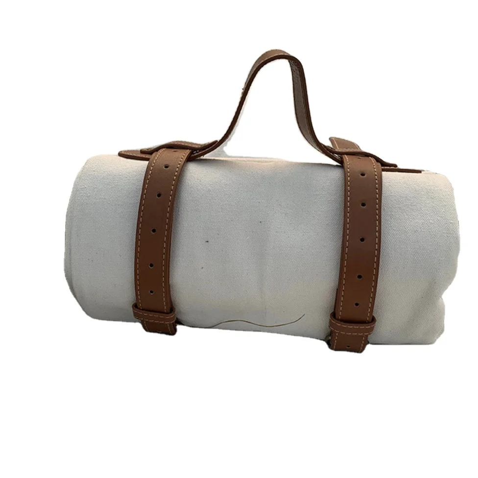 Outdoor Camping Mat Strap Leather Blanket Tie Portable Outdoor Climbing Picnic Mat Roll Bundle Yoga Mat Hand Strap Ties for