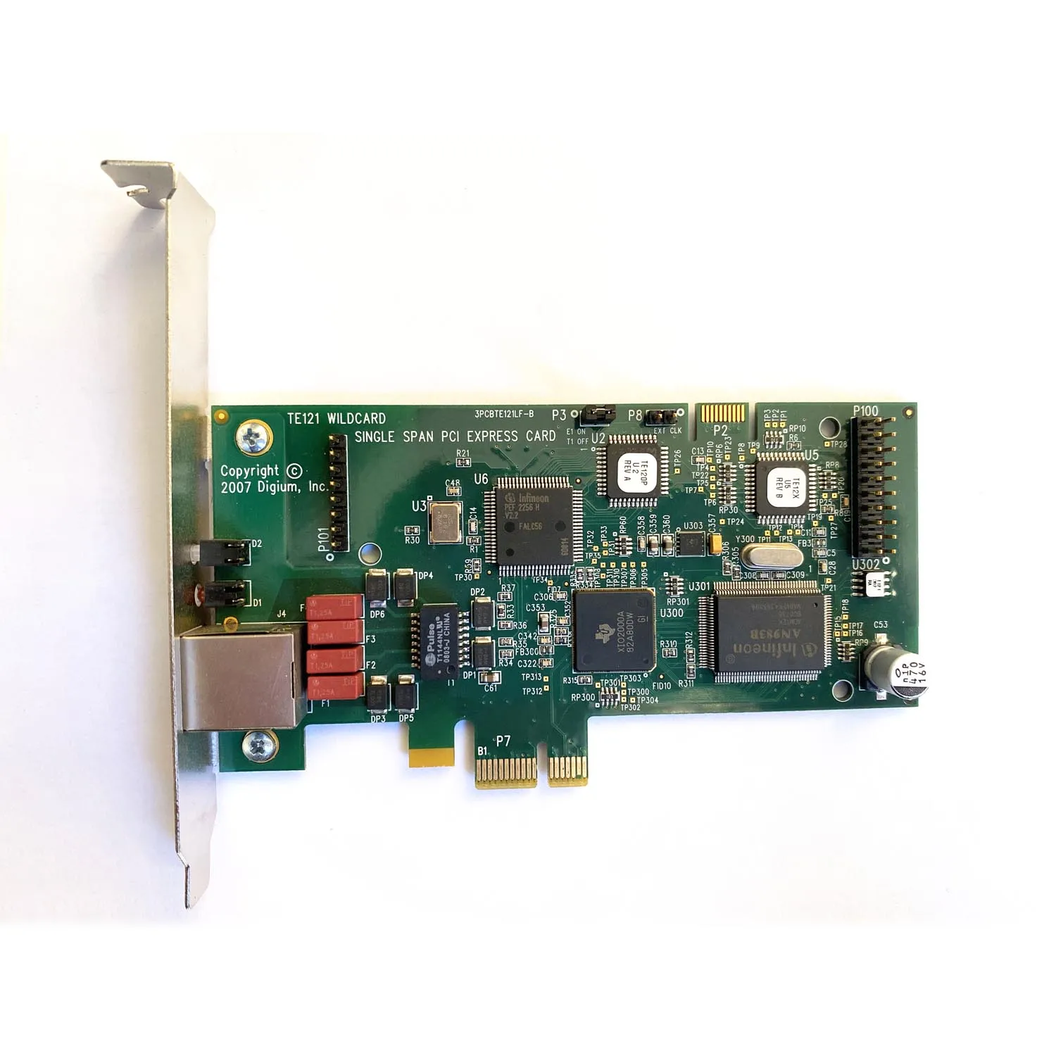 TE121 1 порт E1/T1/J1 Asterisk card PCIe x1 для Voip IP PBX Digium TE121 TE110P PRI card FreePBX /Elastix/Issabel 4 Sangoma