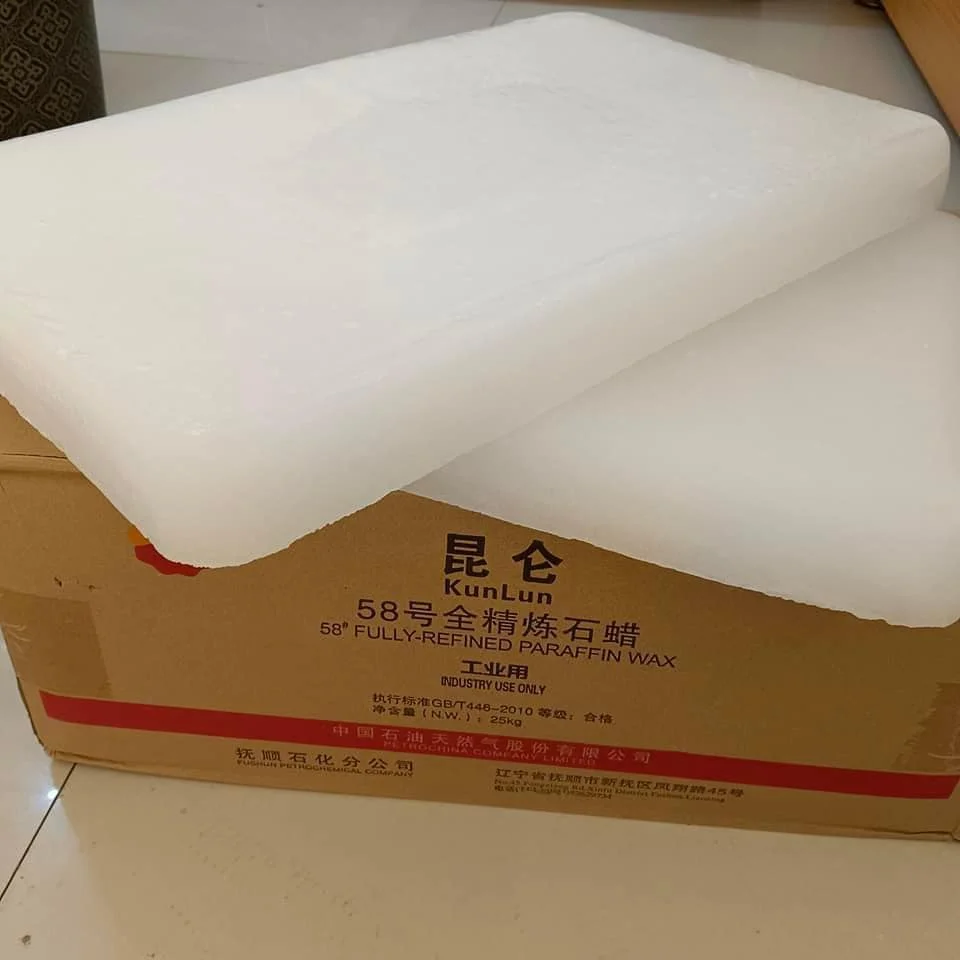 Полуочищенный парафиновый воск KUNLUN 58/60 для изготовления свечей необходимый премиальных 48 50 52 54 56 58 60 62