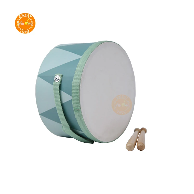 Wooden montessori music educational instrument drum toy set for kids